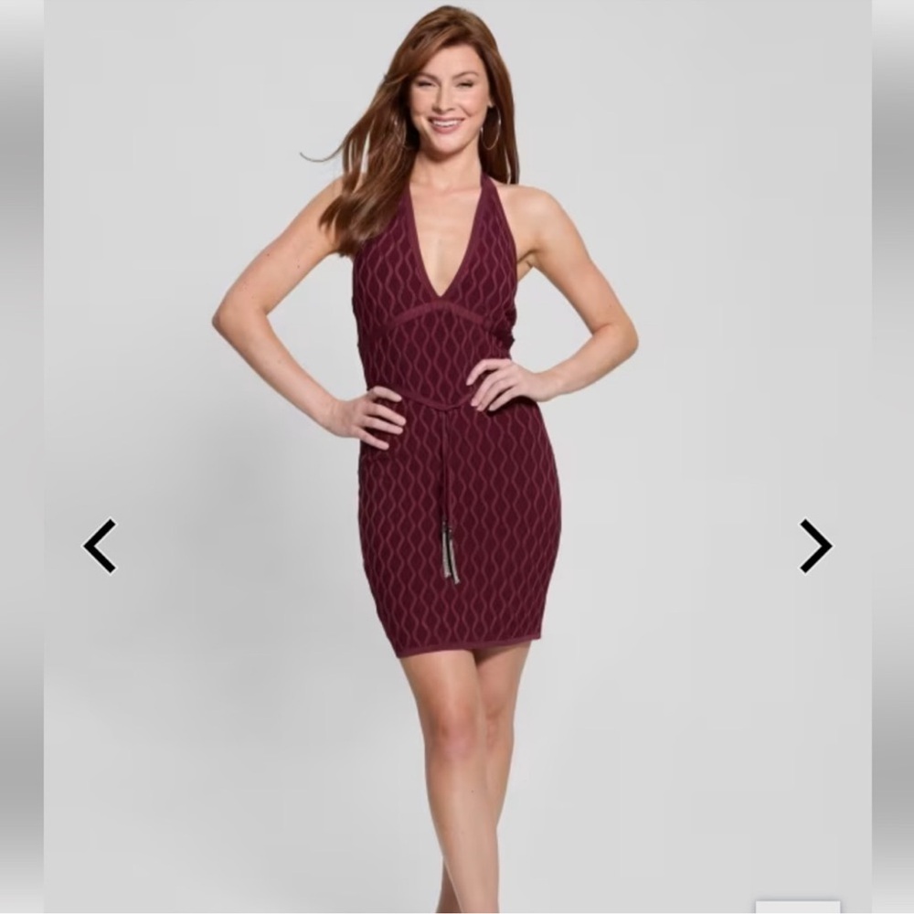 Guess Burgundy Mini Dress